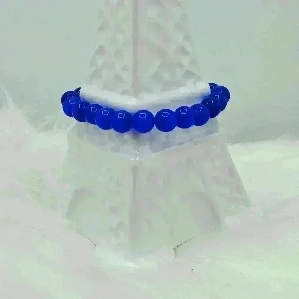 Vibrant Blue Beaded Fashion Statement Bracelet